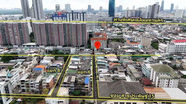 ขายบ้านพระราม3 เป็นตึกแถว3ชั้น ซอยสาธุประดิษฐ์15 แยก6 ใกล้เซ็นทรัล พระราม 3 เพียง 5 นาที