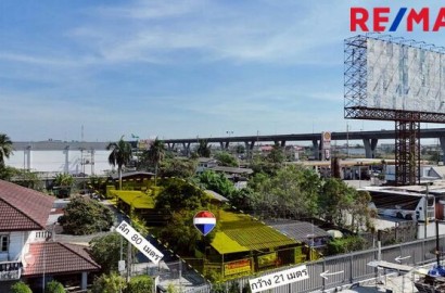 มาใหม่! ที่ดินติดถนนบางนาตราด กม.24 1-0-16 ไร่ (416 ตร.วา) ตรงข้าง โรงพยาบาล ภัทรเวช