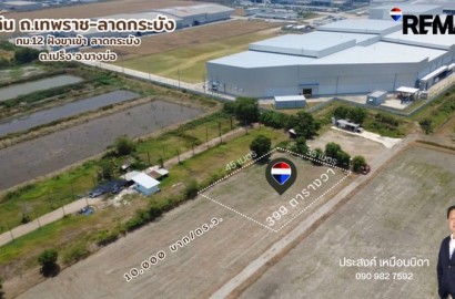 ขายที่ดินถูกที่สุดในบางบ่อ ที่ดิน 399 ตารางวาติดถนนเทพราช-ลาดกระบัง ยกแปลงเพียง 3.99 ล้านเท่านั้น