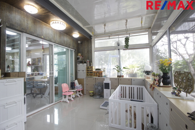บ้านเดี่ยวคาซ่าวิลล์สุขุมวิท103 Casa Ville Sukhumvit 103 ตกแต่งต่อเติมพร้อมอยู่ 71.7ตารางวา บ้านตัวอย่าง บ้านรุ่นใหญ่ หน้าบ้านไม่มีบ้านตรงข้าม บ้านมุมตรงข้ามสวน หลังแรกของโครงการใกล้ป้อมยาม ทำเลดี